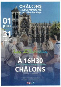 Affiche de l'évènement Visite guidée les Z'estivales à Châlons-en-Champagne